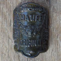 Steuerkopfschild HAUFE, 30er Jahre, Originalschild aus Sammlungsbestand 