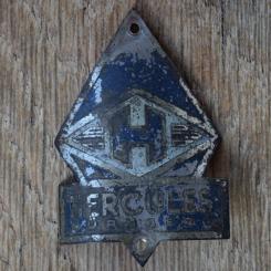 Steuerkopfschild HERCULES, 50er Jahre, Originalschild aus Sammlungsbestand 