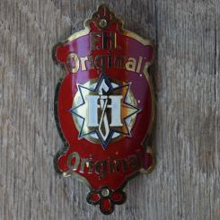 Steuerkopfschild F.H. ORIGINAL, 30er Jahre, Originalschild aus Sammlungsbestand 