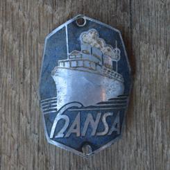 Steuerkopfschild HANSA, 50er Jahre, Originalschild aus Sammlungsbestand 