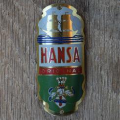 Steuerkopfschild HANSA, 30er Jahre, Originalschild aus Sammlungsbestand 