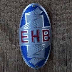 Steuerkopfschild EHB, 50er Jahre, Originalschild aus Sammlungsbestand 