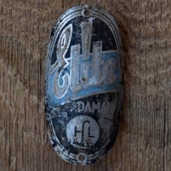 Steuerkopfschild ELITE ADAMAN, 30er Jahre, Originalschild aus Sammlungsbestand 