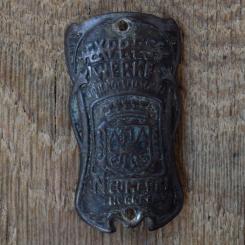 Steuerkopfschild EXPRESS WERKE, 50er Jahre, Originalschild aus Sammlungsbestand 