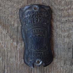 Steuerkopfschild EXPRESS WERKE, 50er Jahre, Originalschild aus Sammlungsbestand 