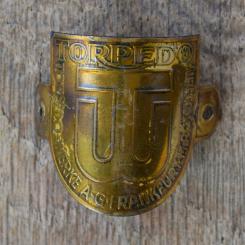 Steuerkopfschild TORPEDO, 30er Jahre, Originalschild aus Sammlungsbestand 