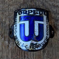 Steuerkopfschild TORPEDO, 30er Jahre, Originalschild aus Sammlungsbestand 