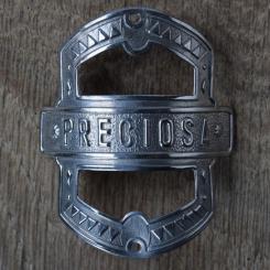 Steuerkopfschild PRECIOSA, 20er Jahre, Originalschild aus Sammlungsbestand 