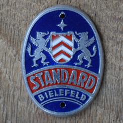 Steuerkopfschild STANDARD, 50er Jahre, Originalschild aus Sammlungsbestand 