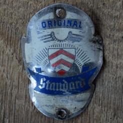 Steuerkopfschild STANDARD, 50er Jahre, Originalschild aus Sammlungsbestand 