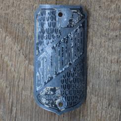 Steuerkopfschild STANDARD, 30er Jahre, Originalschild aus Sammlungsbestand 