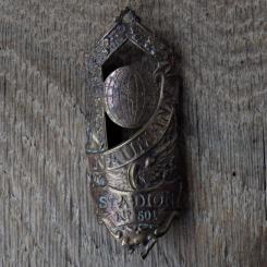 Steuerkopfschild NAUMANN, 30er Jahre, Originalschild aus Sammlungsbestand 