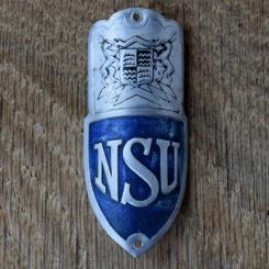 Steuerkopfschild NSU, 40er Jahre, Originalschild aus Sammlungsbestand 