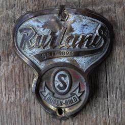 Steuerkopfschild RURLAND, 50er Jahre, Originalschild aus Sammlungsbestand 