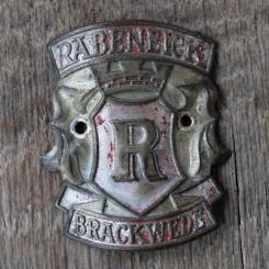 Steuerkopfschild RABENEICK, 50er Jahre, Originalschild aus Sammlungsbestand 