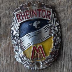 Steuerkopfschild RHEINTOR, 50er Jahre, Originalschild aus Sammlungsbestand 