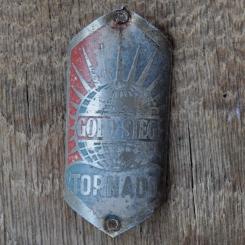 Steuerkopfschild GOLD-SIEG, 50er Jahre, Originalschild aus Sammlungsbestand 