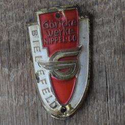 Steuerkopfschild GÖRICKEWERKE, 50er Jahre, Originalschild aus Sammlungsbestand 