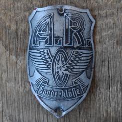 Steuerkopfschild A.R. SONDERKLASSE, 30er Jahre, Originalschild aus Sammlungsbestand 