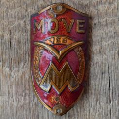 Steuerkopfschild MÖWE, 50er Jahre, Originalschild aus Sammlungsbestand 