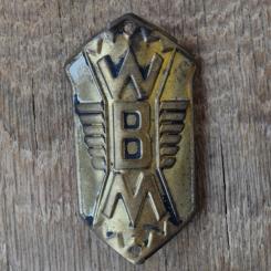 Steuerkopfschild WBM, 50er Jahre, Originalschild aus Sammlungsbestand 