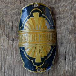 Steuerkopfschild BRANDENBURG, 30er Jahre, Originalschild aus Sammlungsbestand 