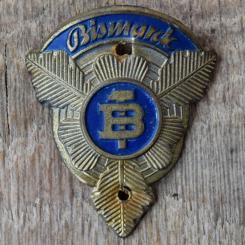 Steuerkopfschild BISMARCK, 50er Jahre, Originalschild aus Sammlungsbestand 