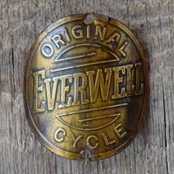 Steuerkopfschild EVERWELL, 30er Jahre, Originalschild aus Sammlungsbestand 