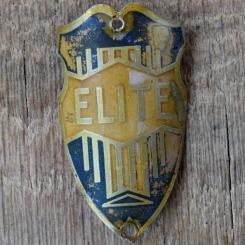 Steuerkopfschild ELITE, 50er Jahre, Originalschild aus Sammlungsbestand 