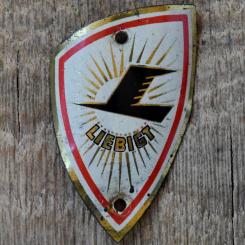 Steuerkopfschild LIEBIGT, 50er Jahre, Originalschild aus Sammlungsbestand 
