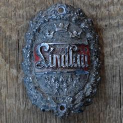 STEUERKOPFSCHILD LINDLAU, 30ER JAHRE, ORIGINALSCHILD AUS SAMMLUNGSBESTAND 