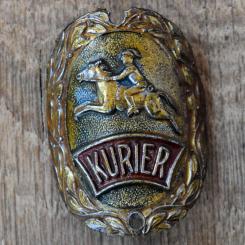 Steuerkopfschild KURIER, 50er Jahre, Originalschild aus Sammlungsbestand 