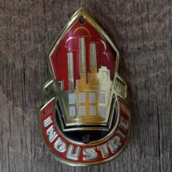 Steuerkopfschild INDUSTRIE, 50er Jahre, Originalschild aus Sammlungsbestand 