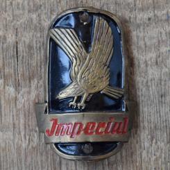 Steuerkopfschild IMPERIAL, 50er Jahre, Originalschild aus Sammlungsbestand 