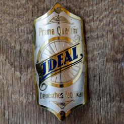 Steuerkopfschild IDEAL, 30er Jahre, Originalschild aus Sammlungsbestand 