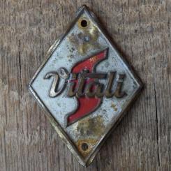 Steuerkopfschild VITALI, 50er Jahre, Originalschild aus Sammlungsbestand 