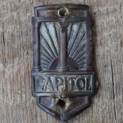 Steuerkopfschild CAPITOL, 50er Jahre, Originalschild aus Sammlungsbestand 