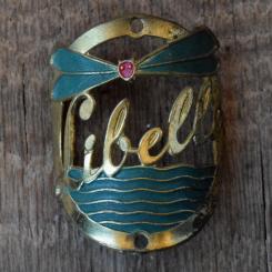 Steuerkopfschild LIBELLE, 50er Jahre, Originalschild aus Sammlungsbestand 