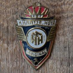 Steuerkopfschild HERMANN HARTJE HOYA, 50er Jahre, Originalschild aus Sammlungsbestand 