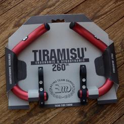 Lenker Hörnchen "bar ends" 3ttt - TIRAMISU, rot , Ergonomic & Aerodynamic, NOS, 260 g. 