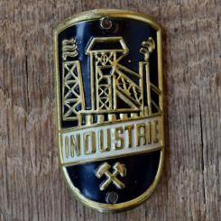 Steuerkopfschild INDUSTRIE, 50er Jahre, Originalschild aus Sammlungsbestand 