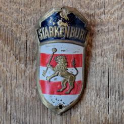 Steuerkopfschild STARKENBURG, 30er Jahre, Originalschild aus Sammlungsbestand 