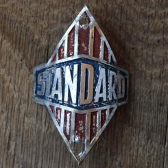 Steuerkopfschild STANDARD, 50er Jahre, Originalschild aus Sammlungsbestand 