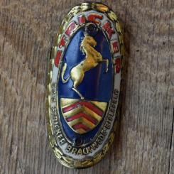 Steuerkopfschild STRICKER, 50er Jahre, Originalschild aus Sammlungsbestand 