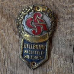 Steuerkopfschild SG STELLBRINK, 50er Jahre, Originalschild aus Sammlungsbestand 