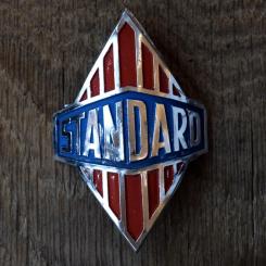 Steuerkopfschild STANDARD, 50er Jahre, Originalschild aus Sammlungsbestand 