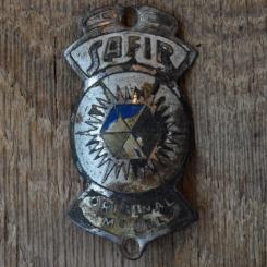 Steuerkopfschild SAFIR, 50er Jahre, Originalschild aus Sammlungsbestand 