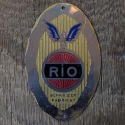 Steuerkopfschild RIO, 50er Jahre, Originalschild aus Sammlungsbestand 