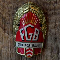 Steuerkopfschild FGB, 50er Jahre, Originalschild aus Sammlungsbestand 