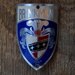 Steuerkopfschild BRINKMANN, 50er Jahre, Originalschild aus Sammlungsbestand 